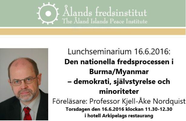 Lunchseminarium Kjell-Åke Nordquist 16.6.2016